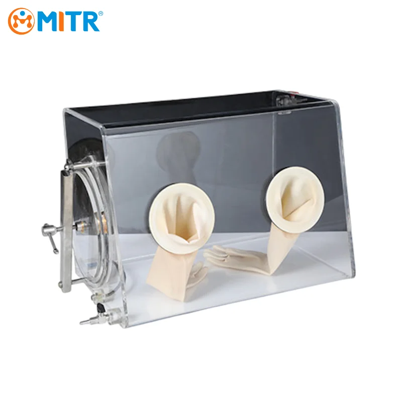 MITR Lab Transparent Acrylic Glove Box for Lithium Battery Research PMMA Operating box