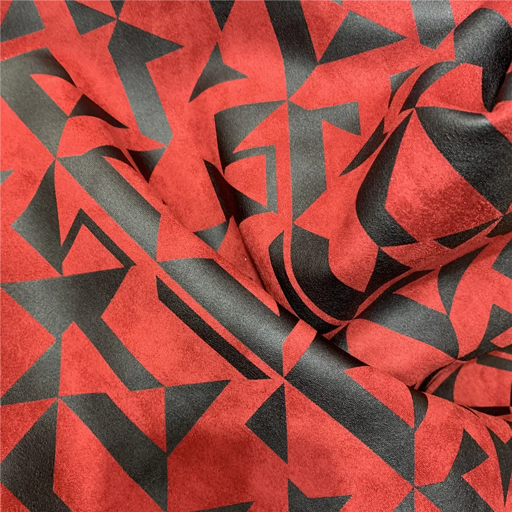 China Hot selling thick polyester waterproof air layer fabric faux suede fabric price per meter