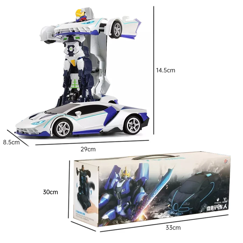 1:16  Degree Rotation Gift Electric RC Transformation Controlled Deformation Remote Control Transformation Toy Robot Car