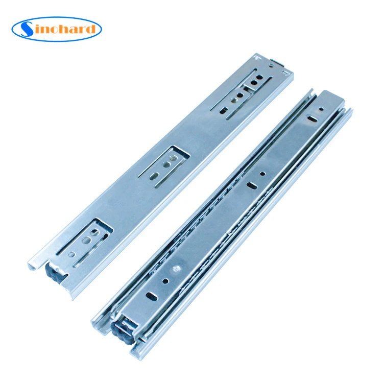 Cabinet Furniture Self Closing Drawer Slide Rail