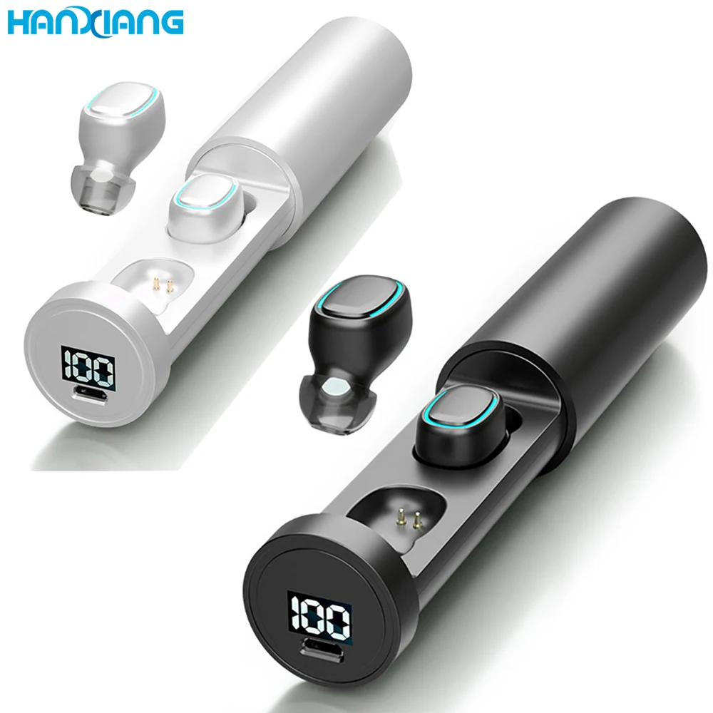Технология изобретения продукт 2021 Новые горячие продажи Hifi Звук светодиодный цифровой дисплей сенсорный TWS беспроводные наушники для