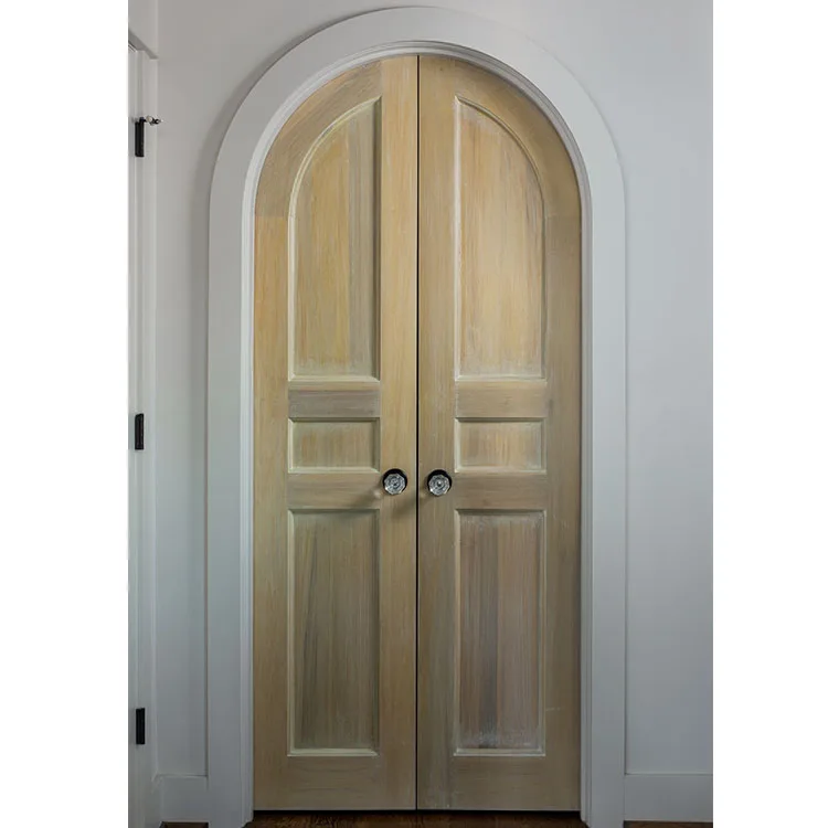 JBDhome Home Decor Custom High Grade Exterior Door Sidelights Beautiful Windows Hardwood Modern Villa Exterior Wooden Doors