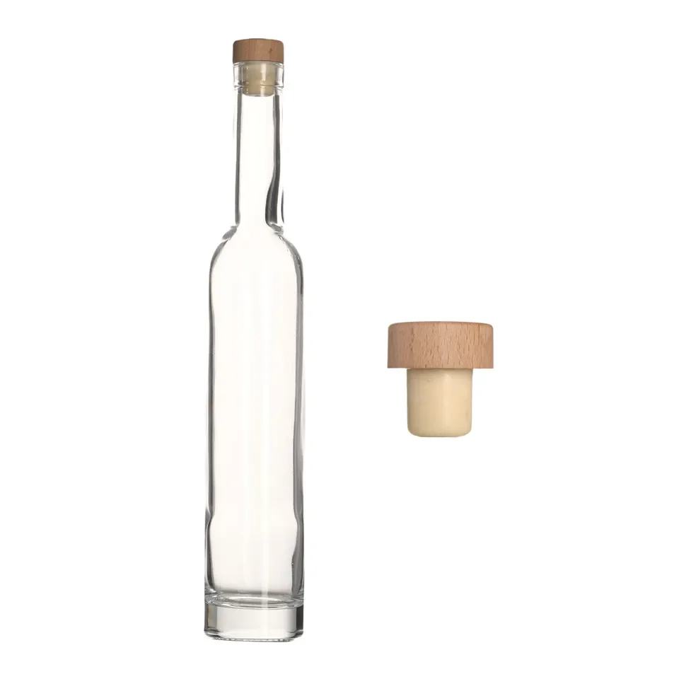 Wholesale Factory direct sales glass bottle 125ml/200ml/300ml/500ml water fruit glass bottle with cap low price for sale