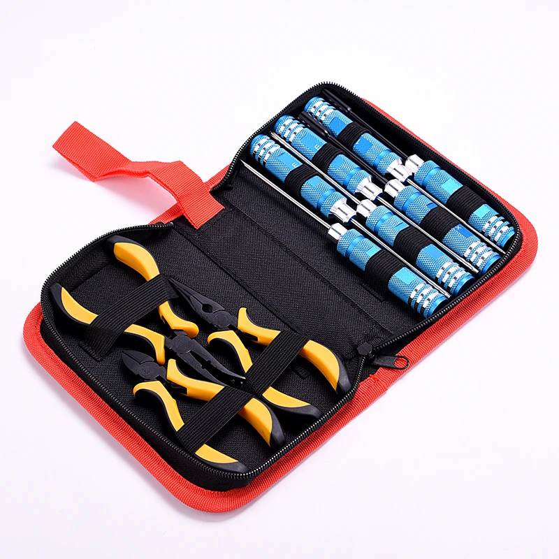 Multi functional 10 piece kit RC model maintenance and repair screwdriver set hexagonal socket pliers tool for household use