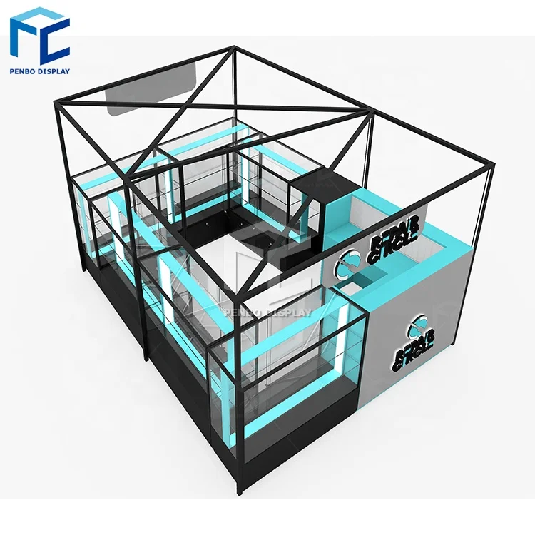 Modern Mobile Phone Shop Interior Design Electronic Display Stand Cabinet Table For Phone Accessories Display shop