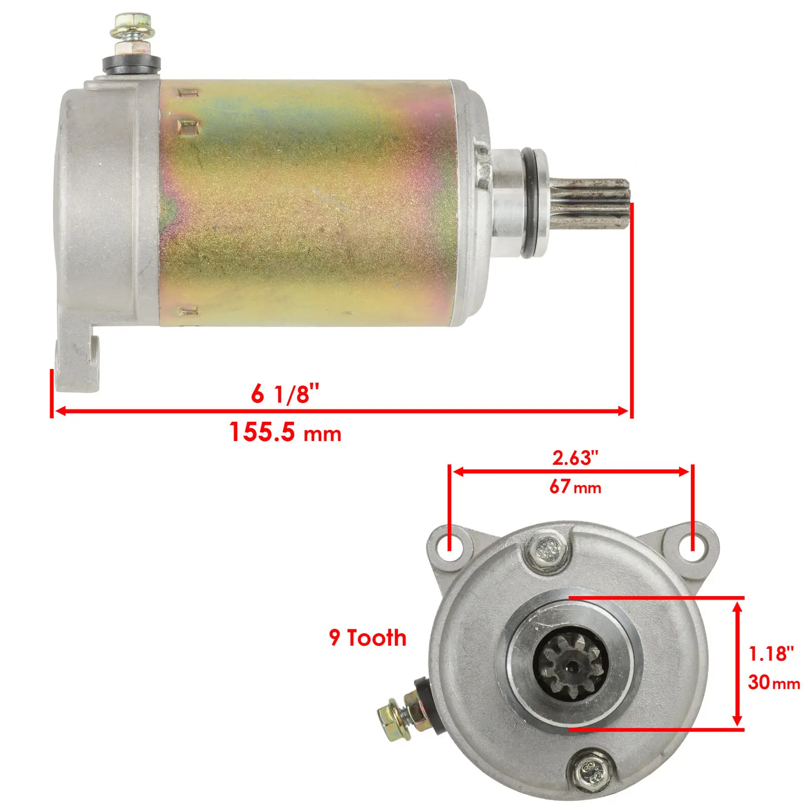 ATV/UTV STARTER ASSY 420684562 RENEGADE 500 570 650 800 850 1000 for 2007-2017 CAN-AM BRP OEM 420684560 4280003580