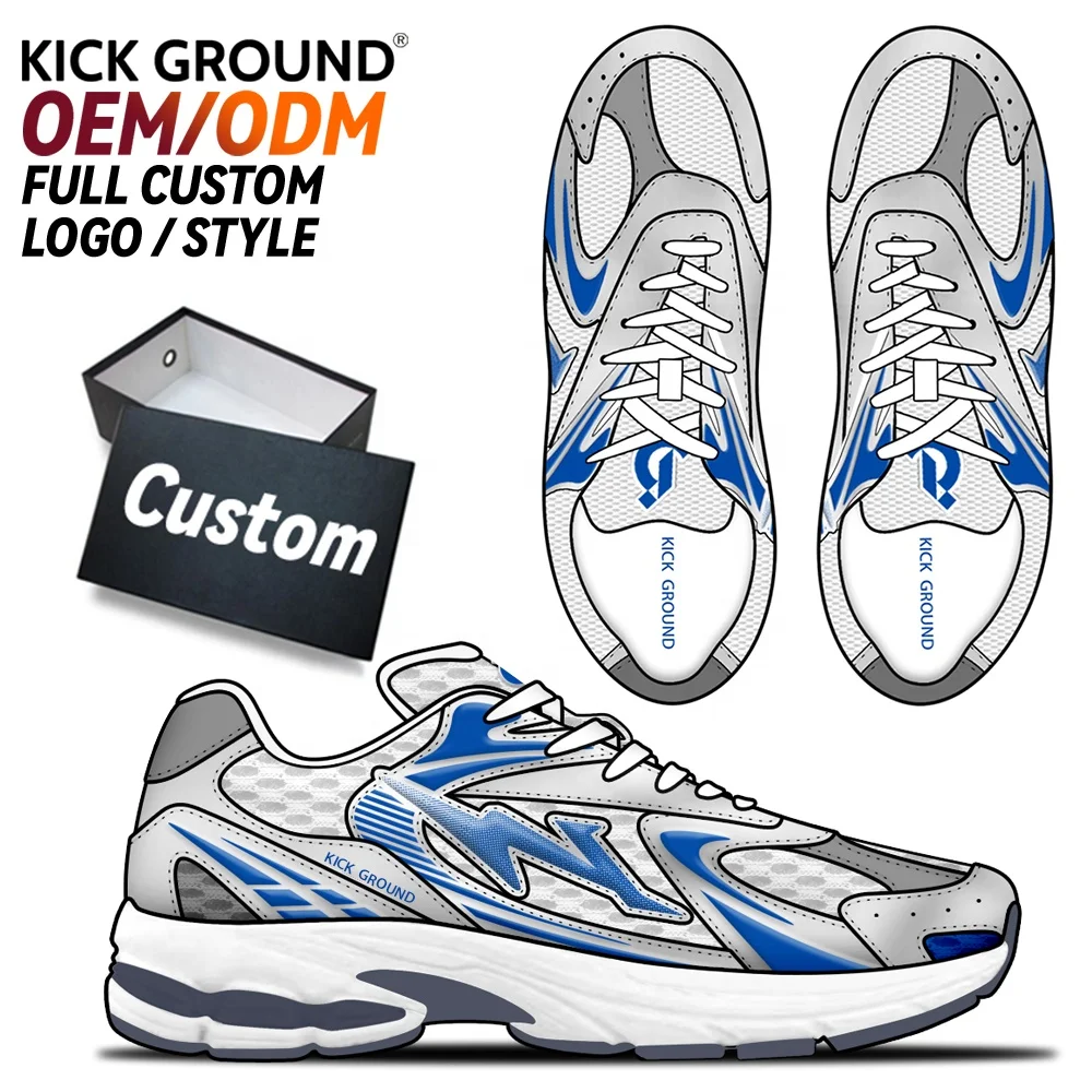 Kick Ground OEM ODM Custom Logo Running Shoes Full Custom Design High-Quality Sports Shoes Athletic Sneakers Men Shoes