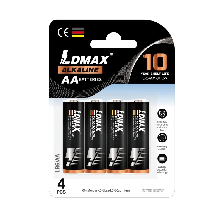 LDMAX KC Pilas AA LR6 Strong Performance Power Dry Cell Super Alkaline Battery 1.5v AA Primary Battery for Consumer Electronics