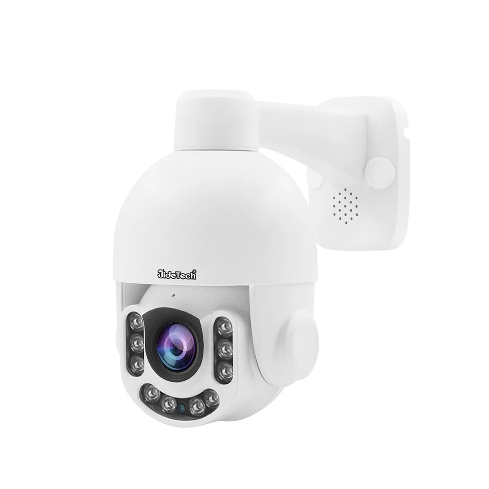 JideTech 4X Optical Zoom POE CCTV Camera 360 Degree Two Way Audio Automatic Tracking IP Camera POE 5MP