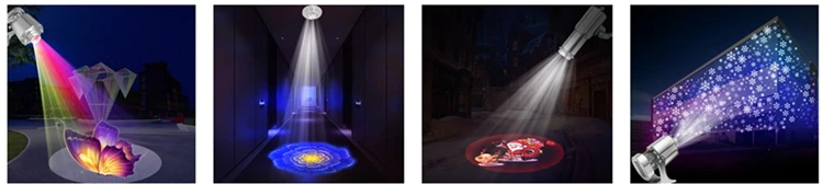 Outdoor Advertising 80 Watt Logo Projector Led Rotating Gobo Christmas Projector Lights