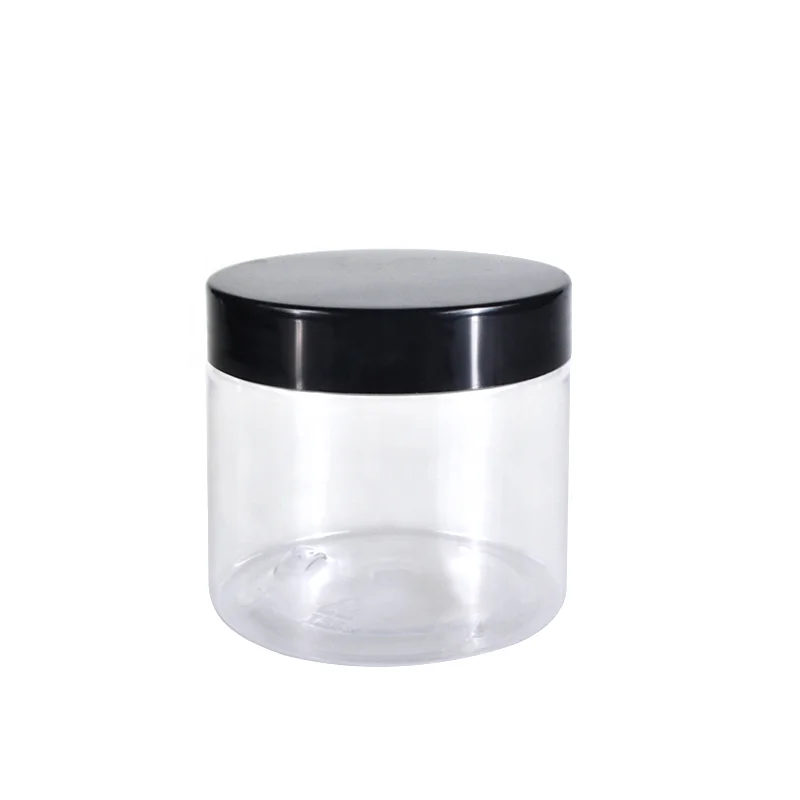 New product 30ml portable plastic PET transparent cosmetic jars empty dry food grade stock jar