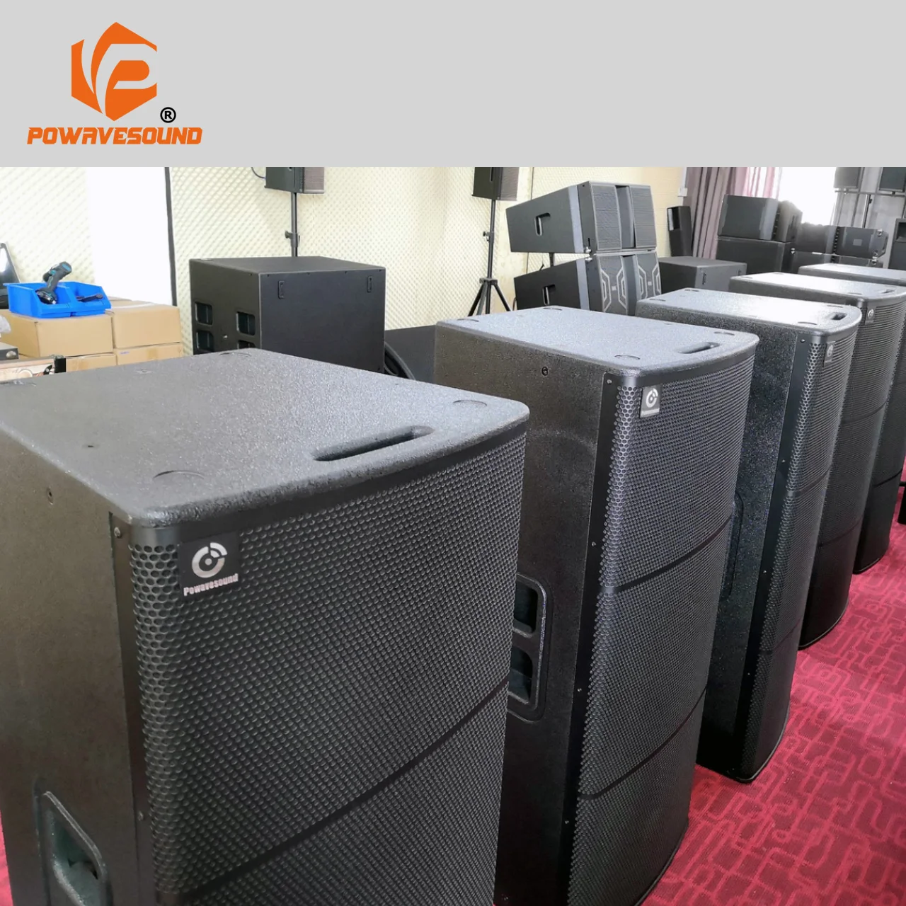 Active pa speaker system dual 15 inch loudspeaker for outdoor commercial event with DSP control Bi-amp design amplifier module