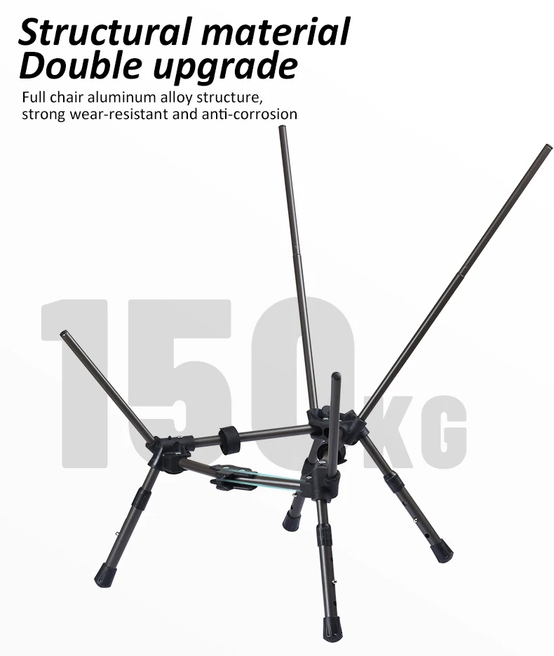 2023, новый открытый алюминиевый каркас для пляжа, пешего туризма, Сверхлегкий портативный складной компактный стул для лагеря