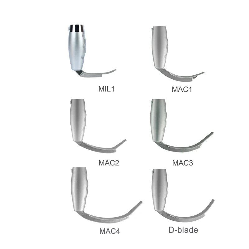Sensorendo Touchscreen Video Laryngoscope with 6 Reusable blade (MIL1/MAC1/2/3/4/D-BLADE) Waterproof ISO13485/CE