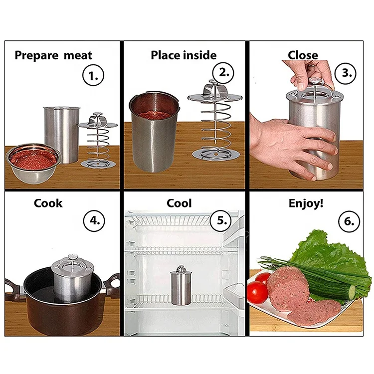 Котел для приготовления бекона котелок мяса инструменты скороварки пресс ветчины из нержавеющей стали с
