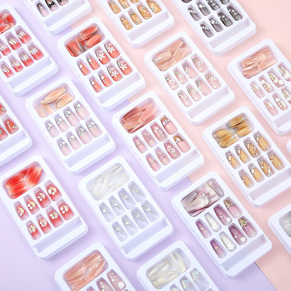 Popular Press On Acrylic Nails Fake Nails Wholesales Artificial Fingernails Vendors For Press On Nails