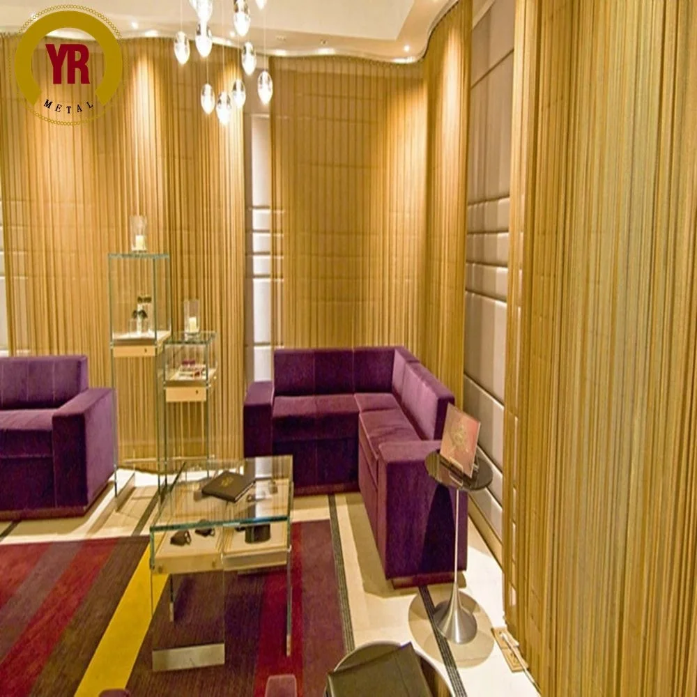 interior wire mesh wall decoration for restaurant hotel design