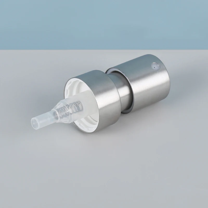 factory design ODM/OEM 28/400 stainless steel metal water spray bottle screw pump cap