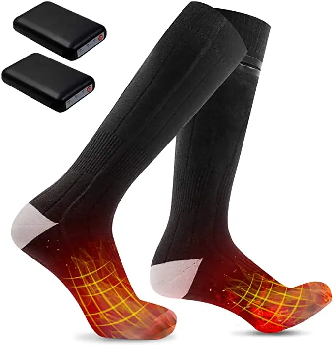 Heated Socks  4 Heating Settings Rechargeable Electric Heated Socks, 3.7v 4000mah Battery Powered Winter Warm Modal Socks for Me