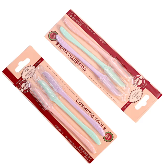 oem Makeup Razor razors metal 6pcs And Facial Razor Shaving Eyebrow Trimmer Set facial hair remover