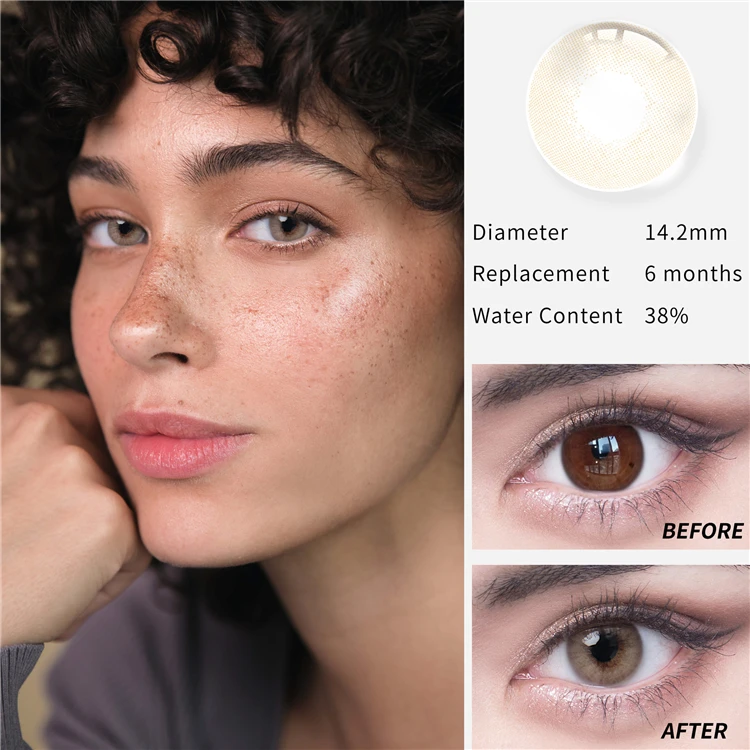 Hot Selling Brown Circle Contact Lenses Moisturizing Beauty Daily Contact Lenses For Daily