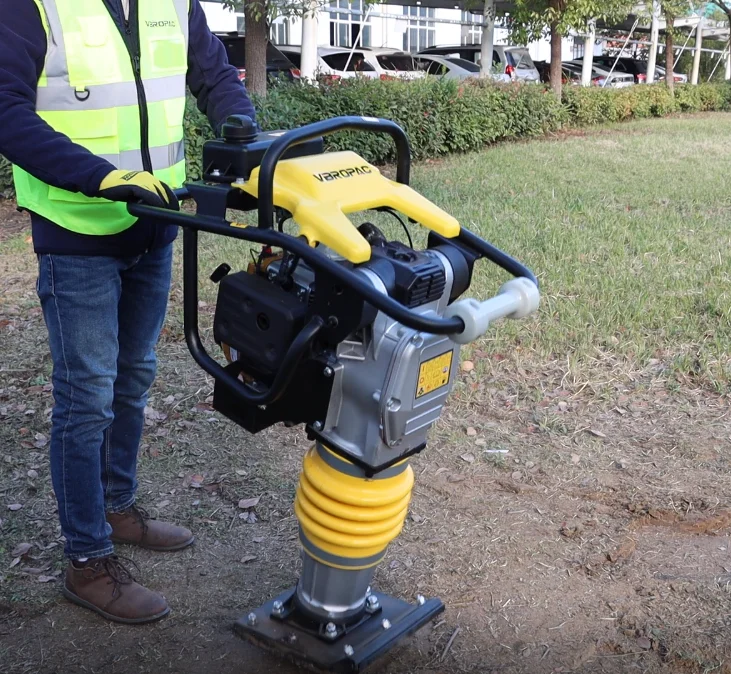 High efficiency impact rammer gasoline vibrating earth tamping rammer compactor machine
