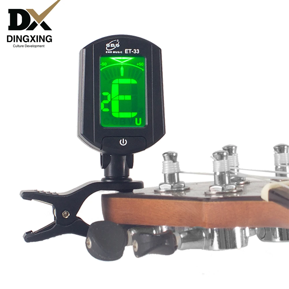 wholesale digital guitar tuner clip-on bass ukulele violin Universal for Eno ET-33
