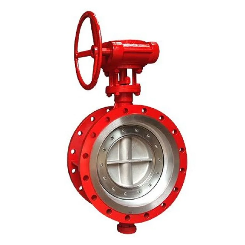 Brass  or Stainless Steel Triple Eccentric Worm Gear Driven wafer type butterfly valve