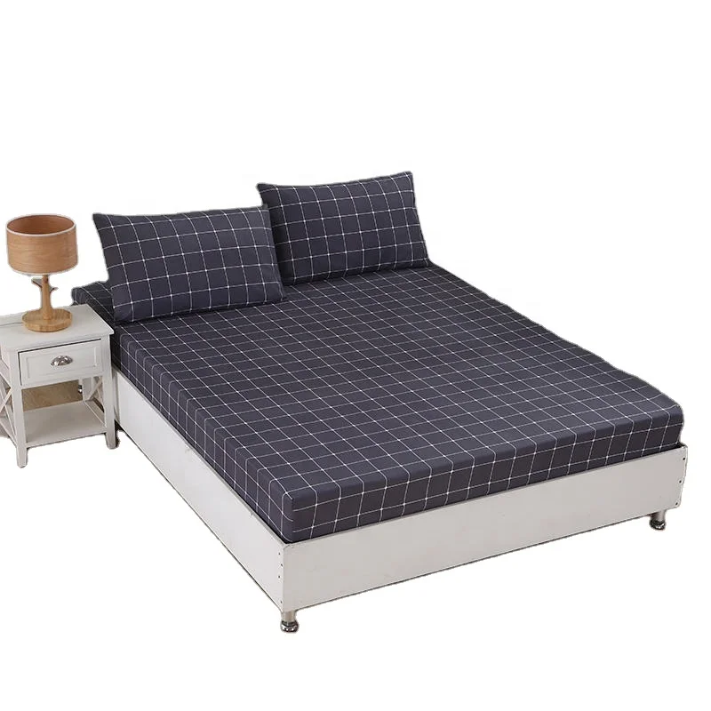 120X200cm 150X200cm 180X200cm 200X220cm Height 25cm Cheap King Queen Single Size Microfiber Polyester Fitted Bed Cover Sheet
