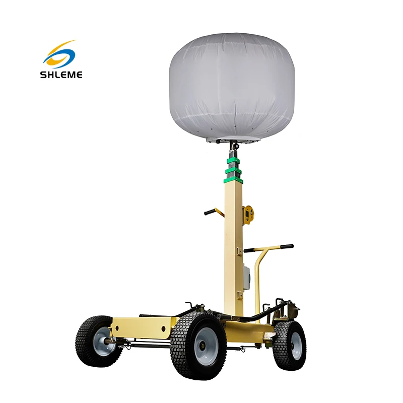 Mobile and portable Inflatable balloon hand push light tower best for emergency rescue