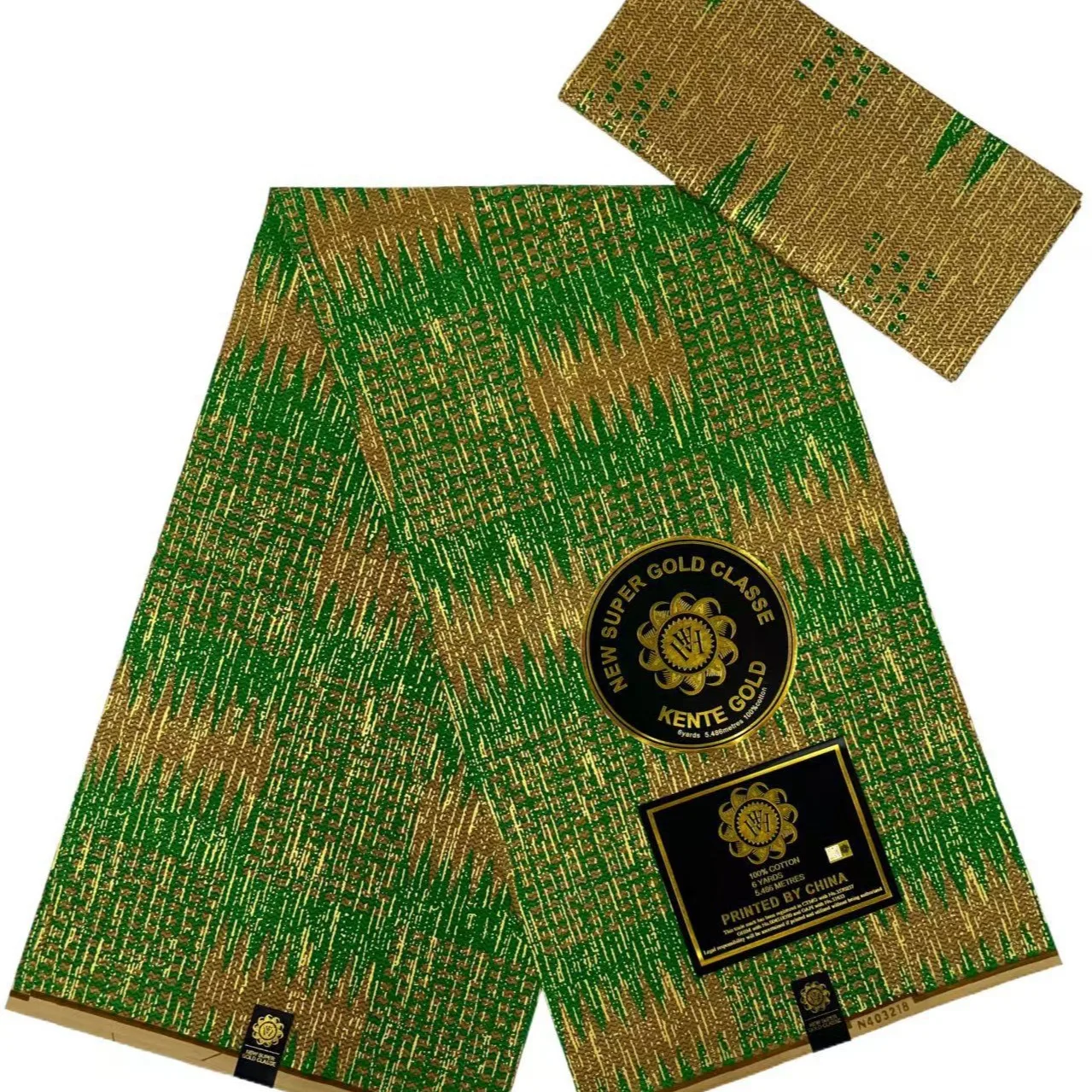 2024 African Prints Wax Fabric Wedding Dress Crafts 100% cotton fabric 4+2 yards