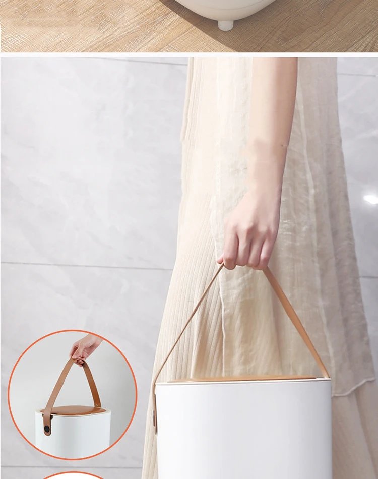 High Quality Plastic Smart Trash Can Intelligent Automatic Rectangular Dustbin Waste Bins Hanging Garbage Storage Organizer