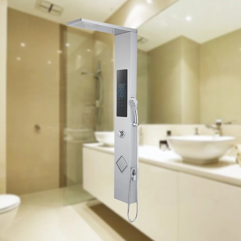 2024 New Arrival High Quality 304 Stainless Steel Body Bathroom Smart Instant Water Heater Electric Shower Panel