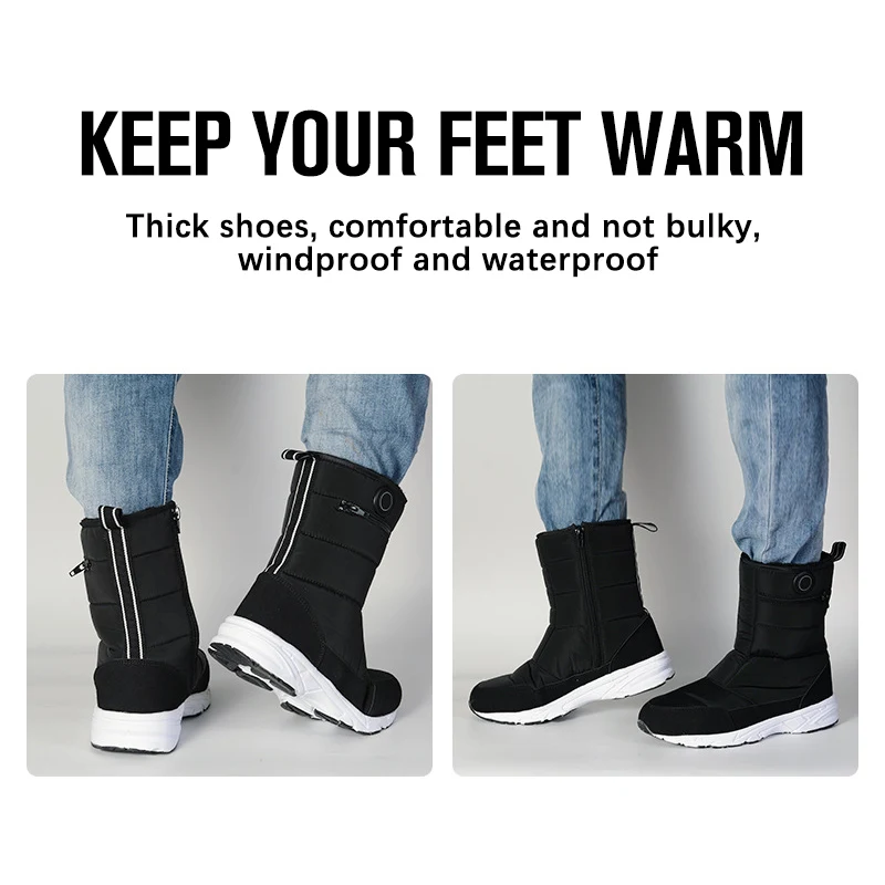 2022 scarpe riscaldate chaussures chauffantes electriques Winter Woman Graphene Rechargeable Electric Battery Heated Boots