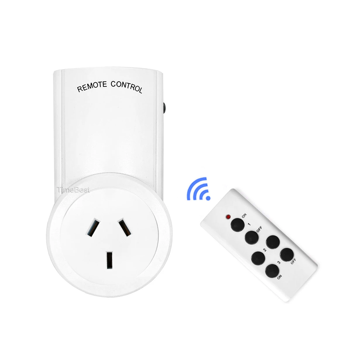 2 Pack Australia/Argentina Smart Home Wireless Electronic Power Outlet Remote Control Plug