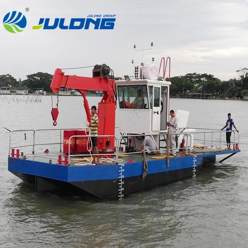 Engineering Project Required 5T Crane Transportation Work Boat For Sale
