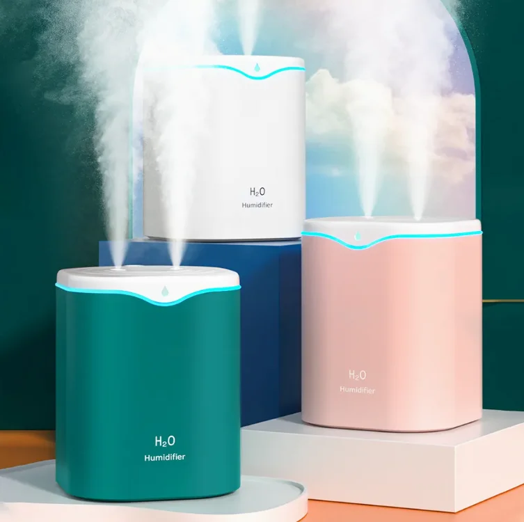 In Stock Mini USB Desktop Humidifier with Colorful Lights Ultrasonic Home Air Aromatherapy for Car and Household Use