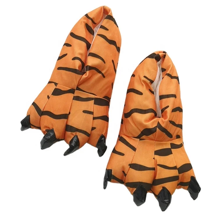 New Classic indoor winter warm slippers lovely cute paws animals home cotton shoes non-slip house