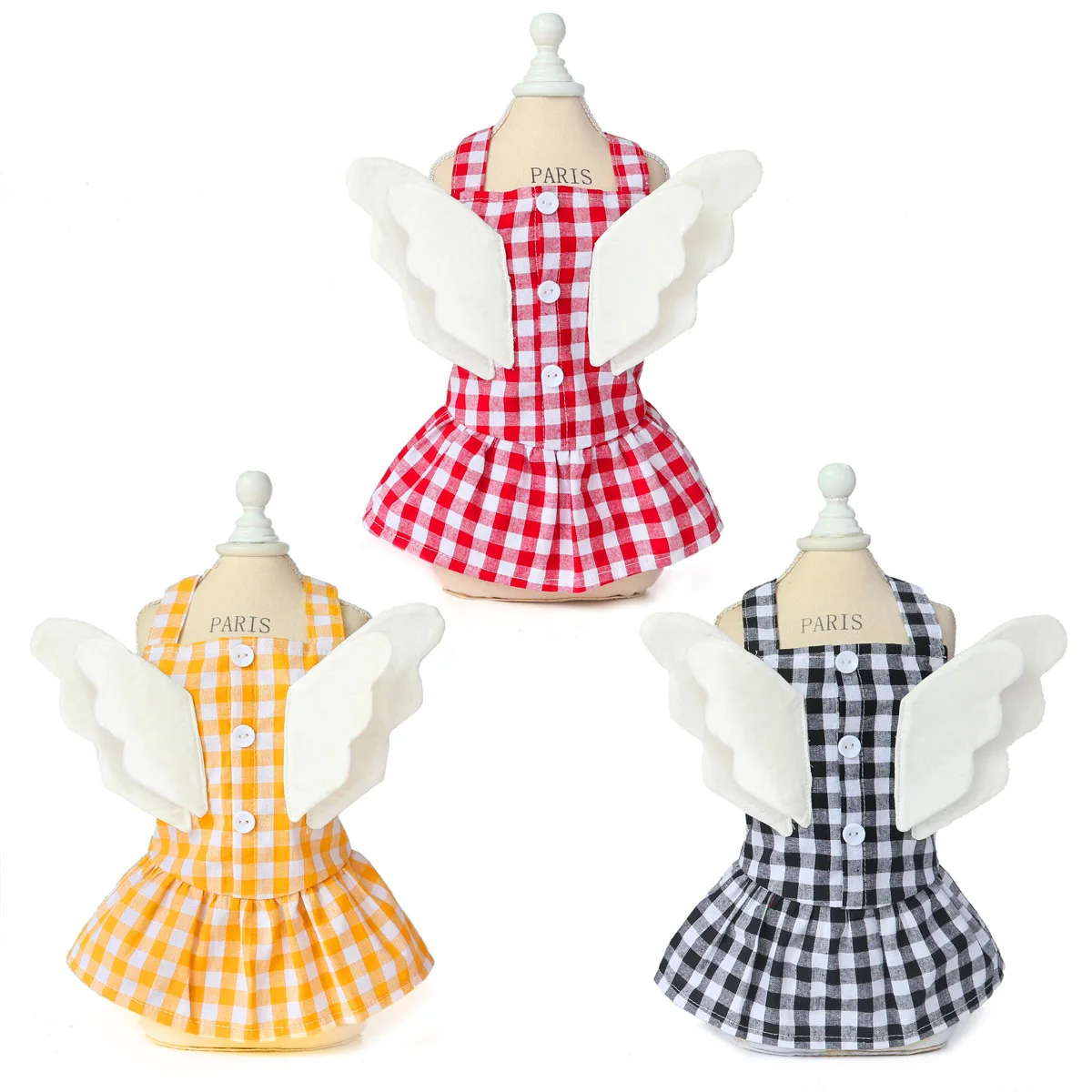 Wing Plaid Pet Skirt small animal apparel