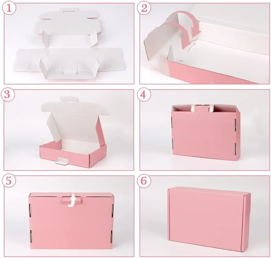 Роскошные Складные маленькие бумажные почтовые ящики с логотипом на заказ, коробки для доставки из гофрированного картона, упаковочная коробка для отправки посылки