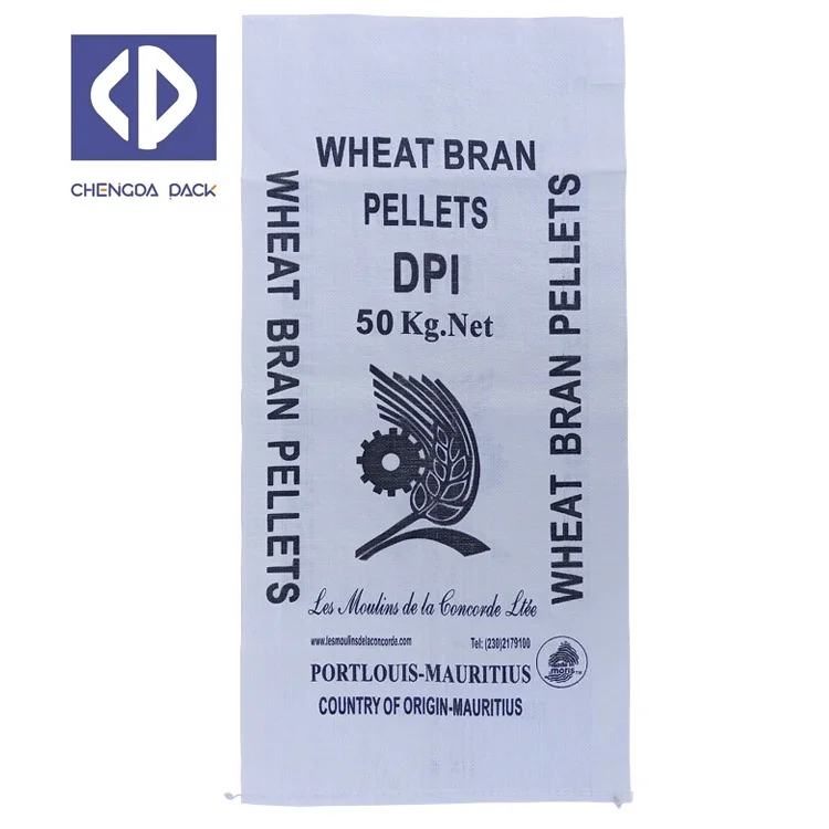 25 Kg 50 Kg PP Woven Bag Offsert Printing Polypropylene Laminated PP Sack Bag for Grain Rice Flour Sugar Fertilizer Seed Feed