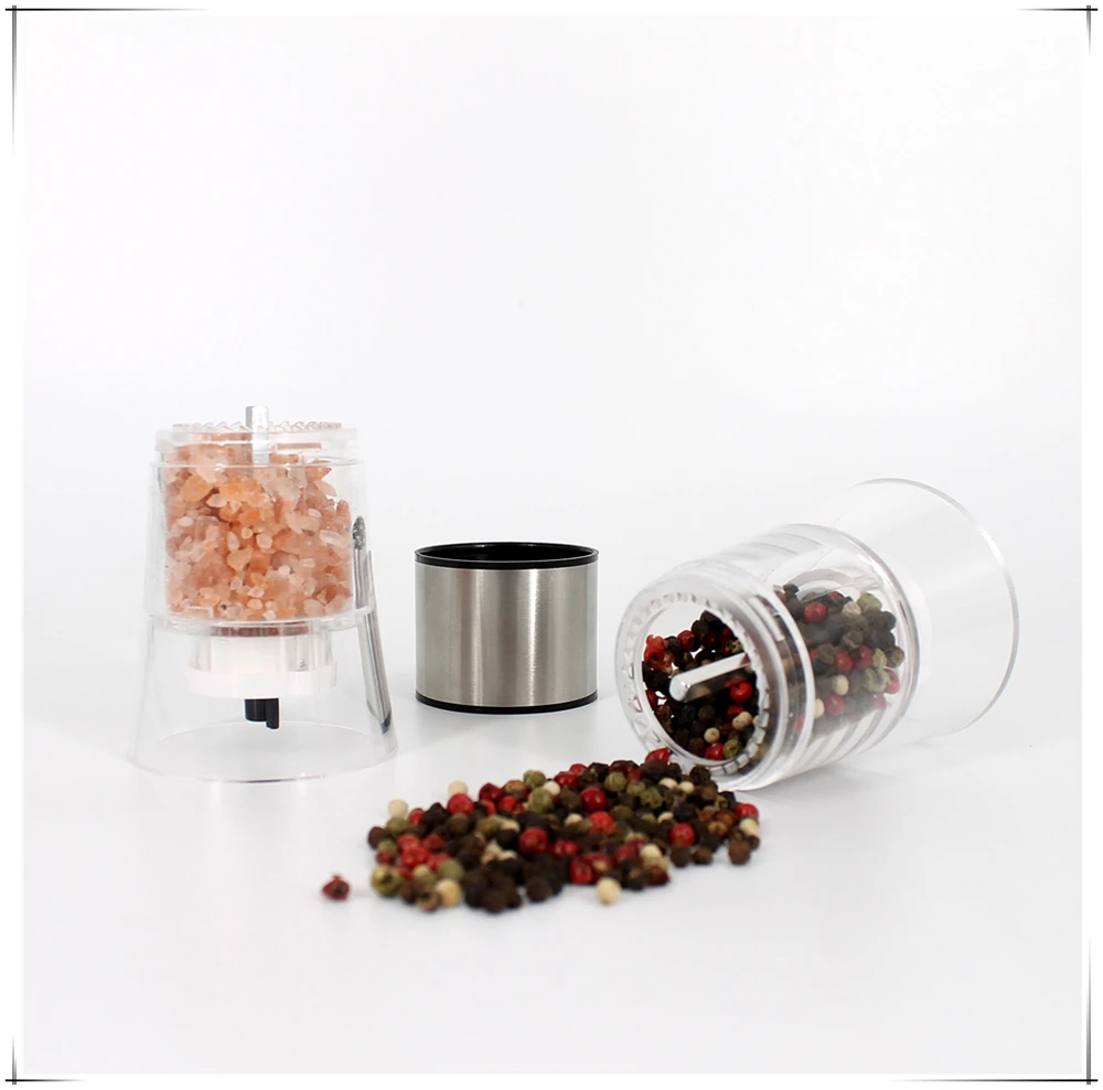 New Item 2 in 1 dual manual salt and pepper grinder