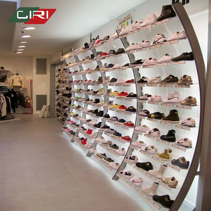 CIRI Factory Price Direct Selling Sport Shop Simple Style Wooden Round Handbag Display Table Custom Sport Shoes Shop