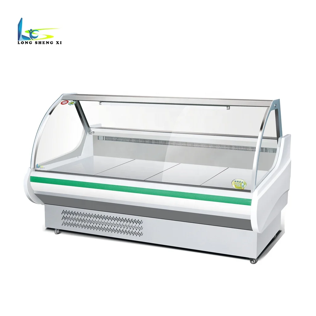 supermarket fresh meat refrigerator meat display showcase chiller chicken display freezer