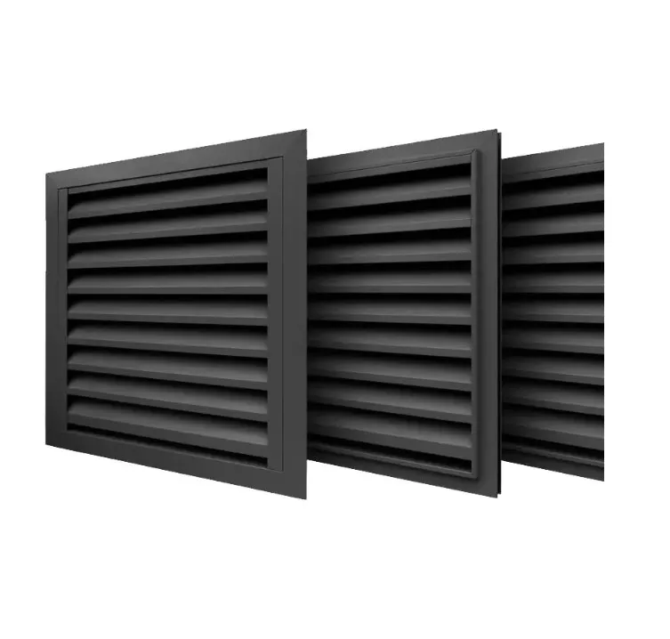Outdoor Automatic Louvers Aluminum Frame Window Louvered Doors vent Window Shutter Blinds air conditioner louver