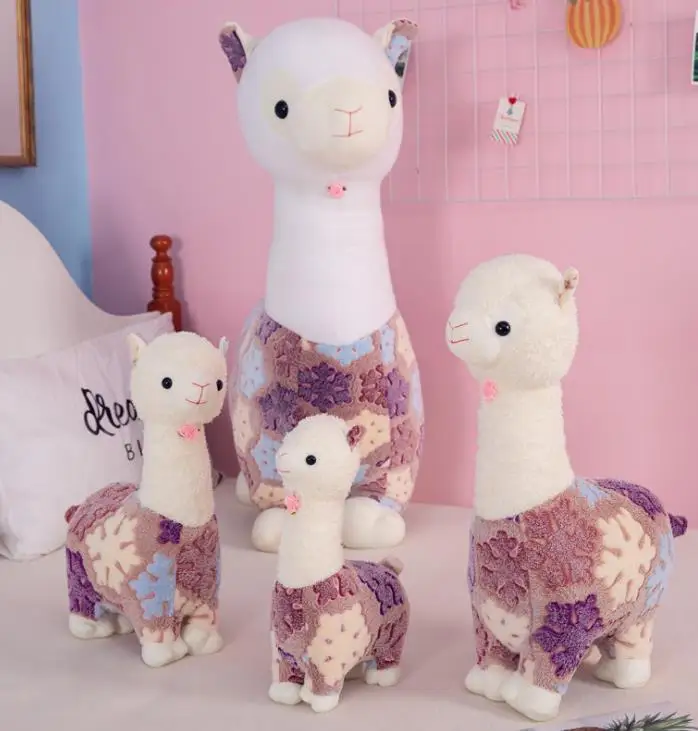 AiXiNi Lovely Soft Cartoon Alpaca Plush Doll Toy Fabric Sheep  Stuffed Animal Plush Llama Yamma Birthday Gift