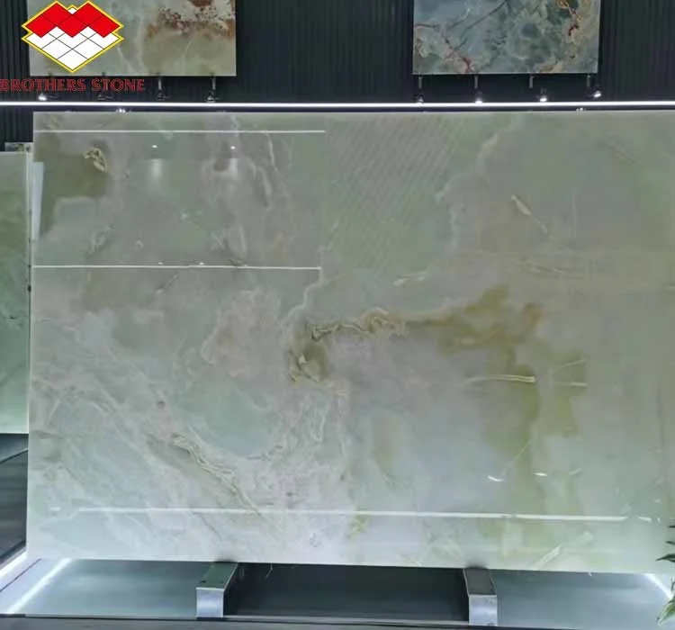 natural onyx slab green onyx marble slab afghan green onyx stone decorative stone for living room dining hall