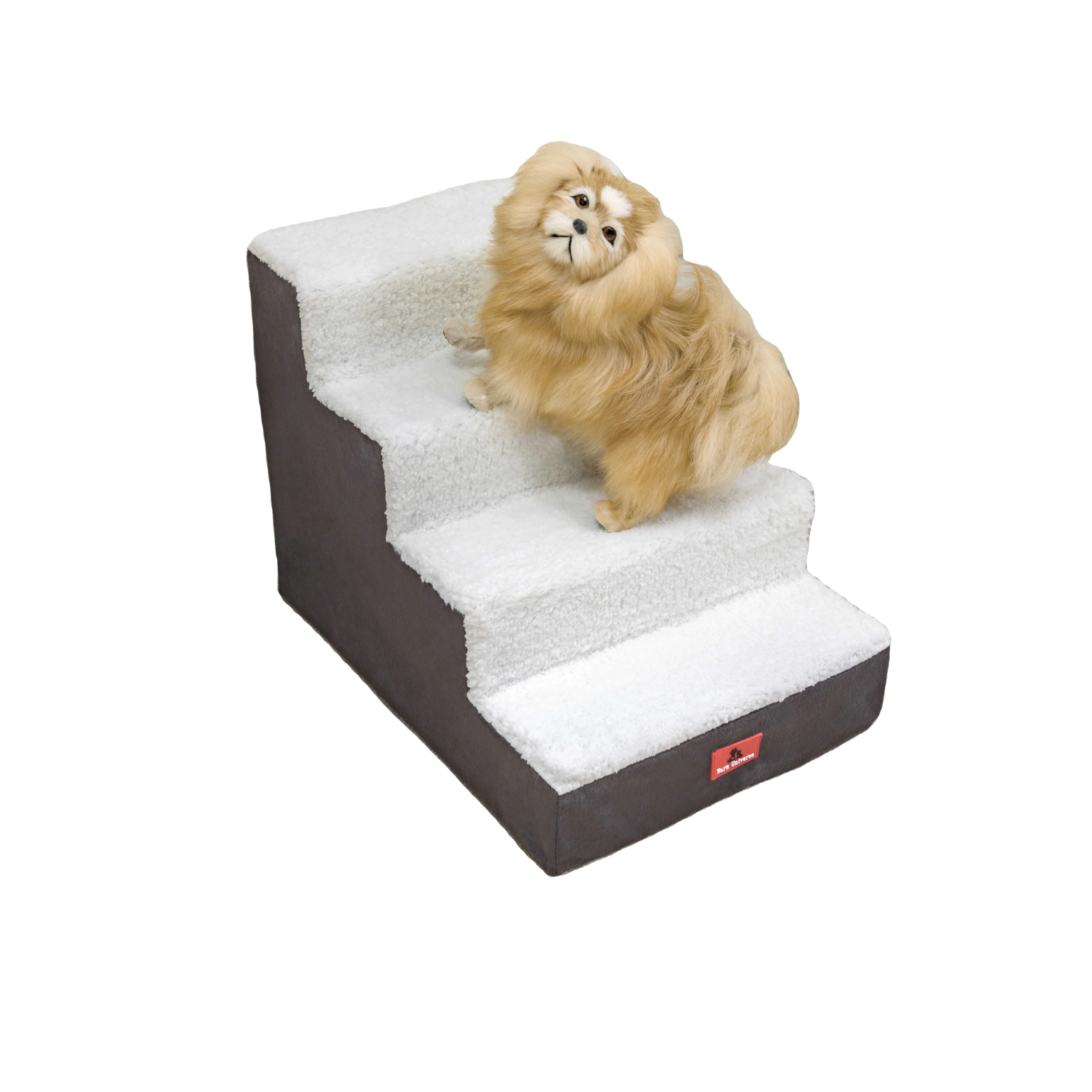 High Density Foam Four Tier Pet Steps Portable Pet Dog Ladder Pet Stairs