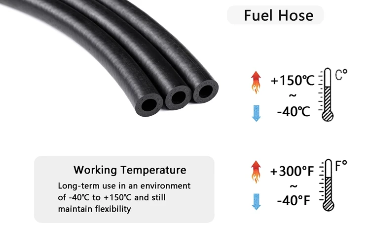 Best Quality Free Sample SAE J30 Fuel Tube Black Flexible Braided Hose In