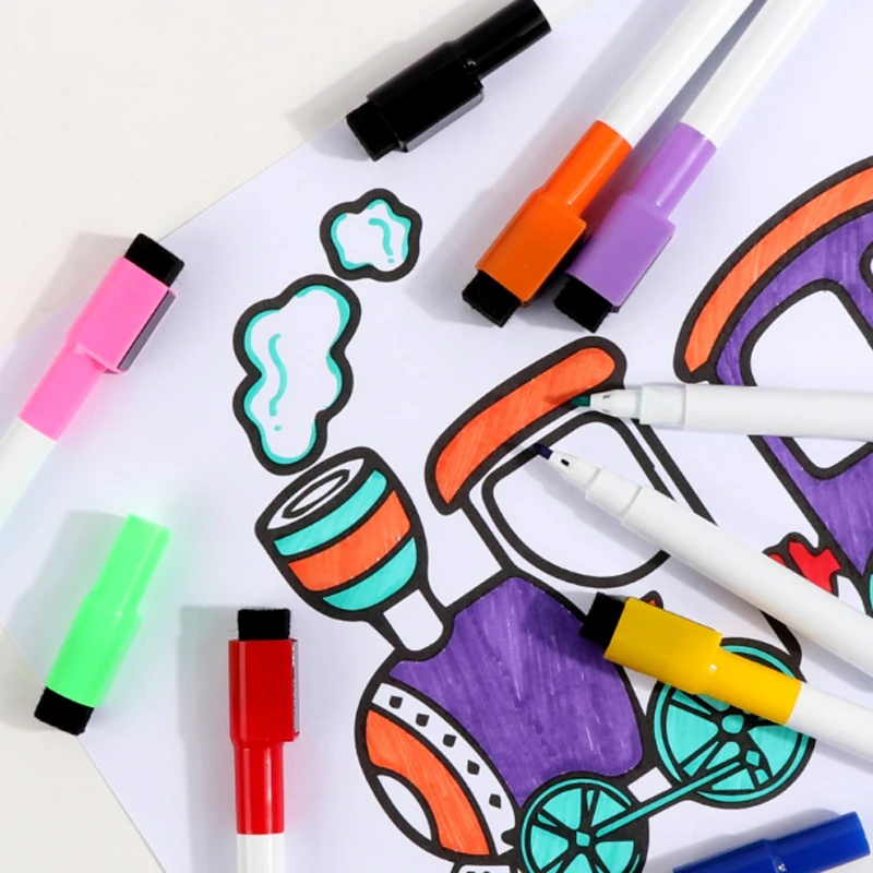 Good Quality Favorable Price Fine Tip  Low Odor Magnetic Dry Erase Pen For School Office